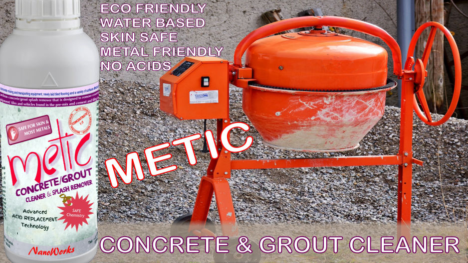 Metic Concrete and grout spalsh remover