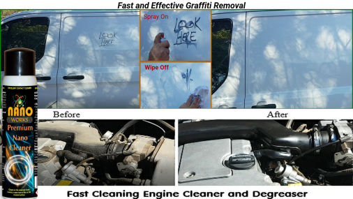 Premium Nano Cleaner effectively removes all types of dirt