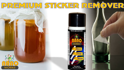 Premium Sticker Remover makes the otherwise difficult and time-consuming removal of adhesive labels and adhesive residues as easy as 1.2.3